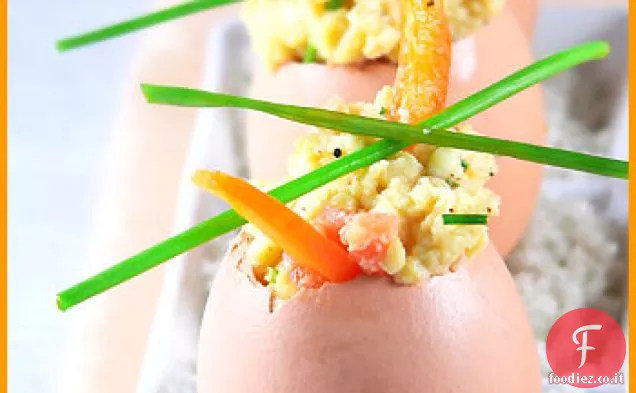 Uova strapazzate con Salmone affumicato