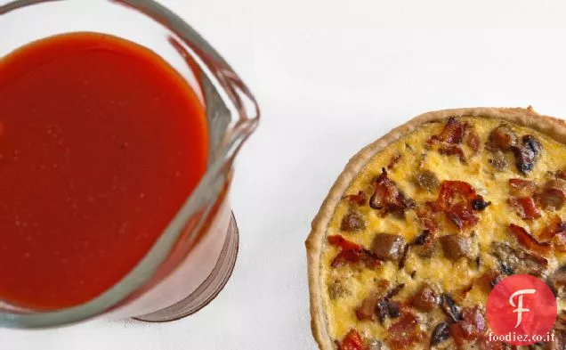 La colazione inglese completa Quiche