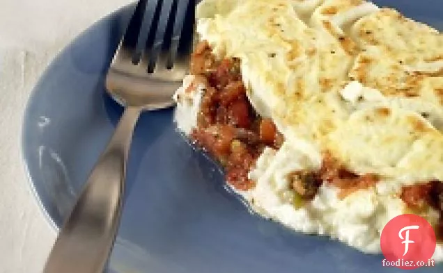 Frittata all'uovo con formaggio di capra