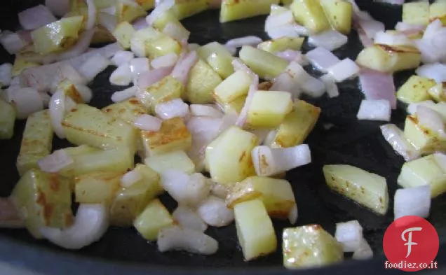 Frittata croccante di patate e Brie