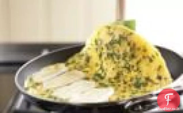 Omelette alle erbe e Brie