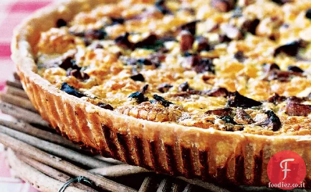 Quiche di funghi e prosciutto