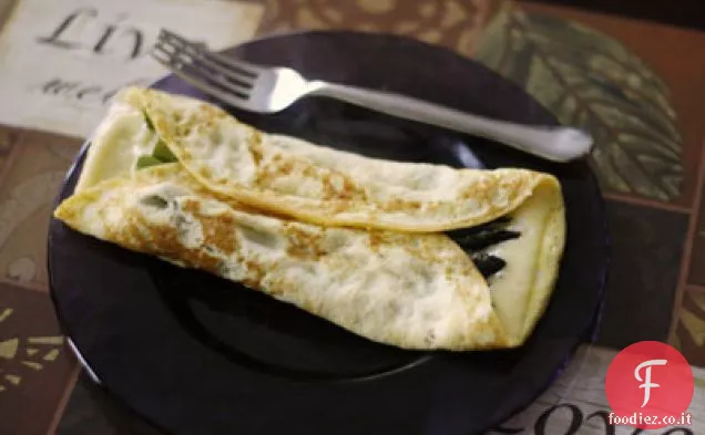 Frittata di asparagi svizzeri e arrostiti