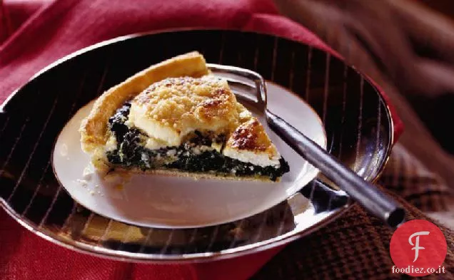 Quiche di spinaci e formaggio di capra