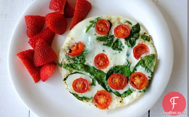 Frittata di spinaci e albume d'uovo