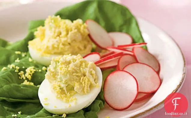 Insalata di granchio-Uova ripiene