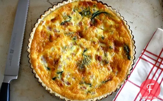Prosciutto Spinaci e Gruyére Quiche