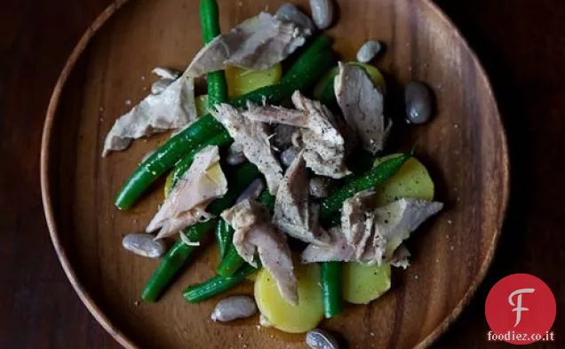 Insalata calda di tonno e fagioli