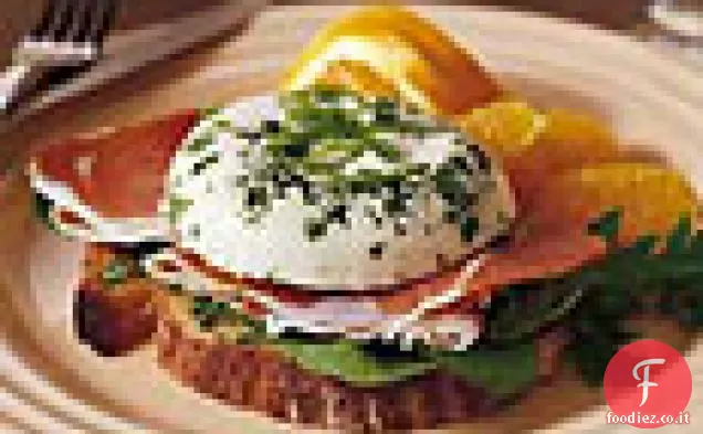 Padella Uova in camicia con Prosciutto