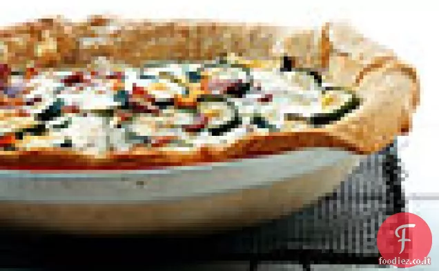 Zucchine, pancetta e quiche di Gruyère