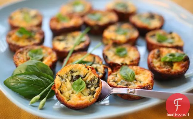 Mini-quiche senza crosta