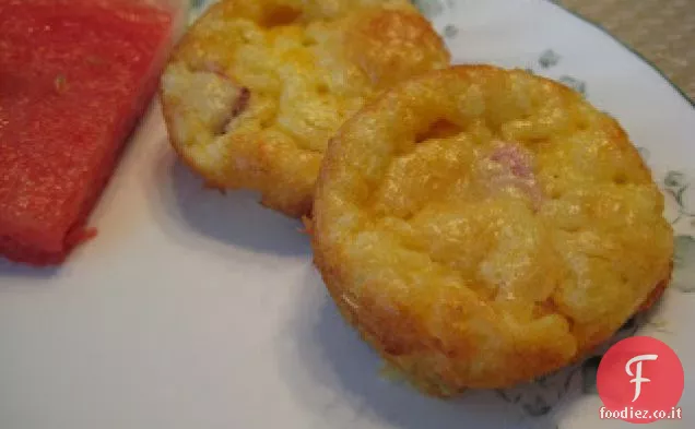 Mini torte salate al prosciutto
