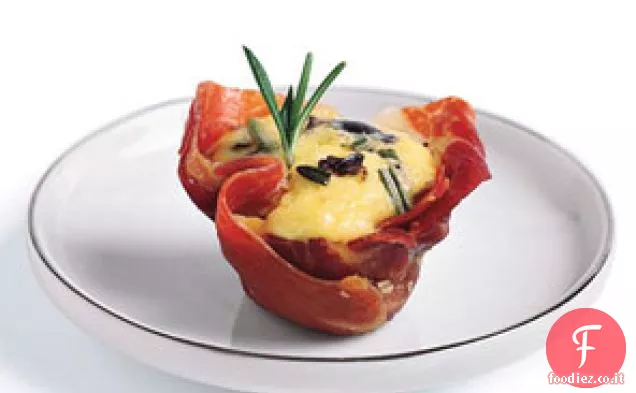 Quiche in Coppe Prosciutto