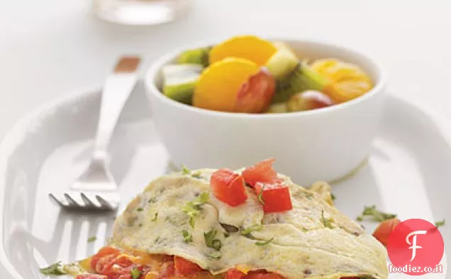 Formaggio e pomodoro frittata