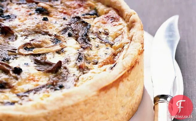 Quiche ai funghi over-the-Top