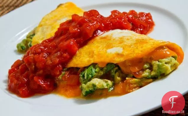 Frittata di Guacamole con Salsa