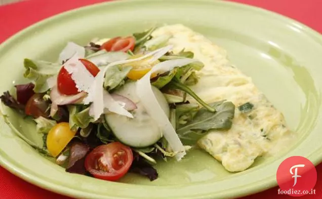 Frittata con Cipolle, Zucchine e Fontina