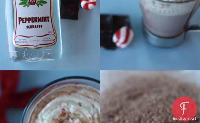 Cioccolata calda con Grappa di menta piperita