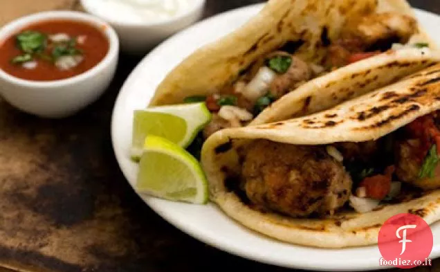 Tacos di Mollejas (tacos di pane dolce)