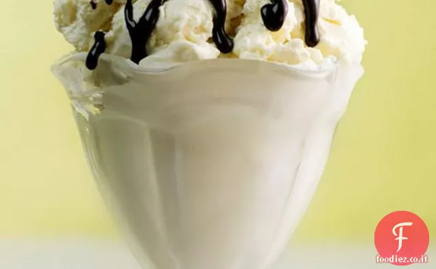 Gelato alla vaniglia al cioccolato bianco...senza la gelatiera