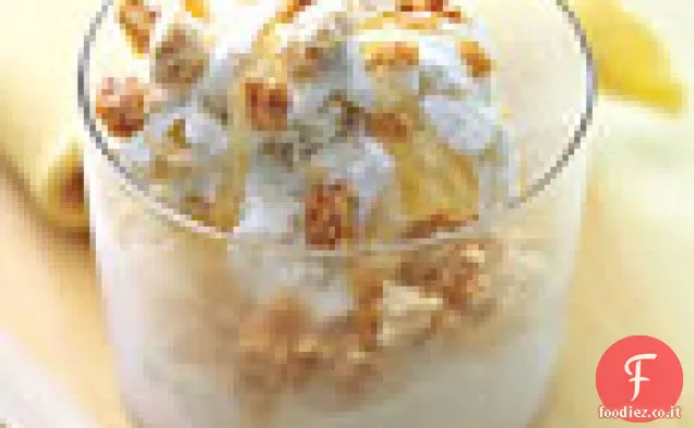 Gelato alla vaniglia con caramelle al sesamo e Halvah
