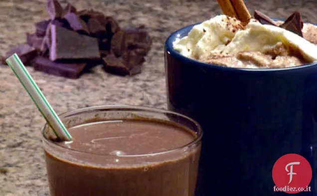 Cannella calda Cioccolato Latte con acero panna montata Ricetta