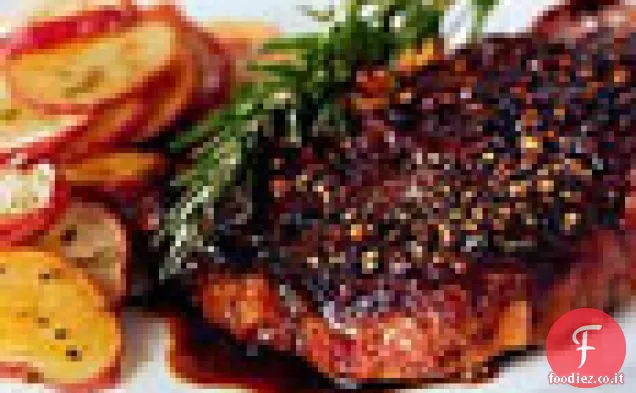 Rib-Eye Steak au Poivre con riduzione balsamica