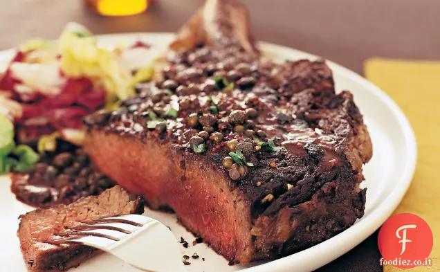 Bistecca di costine alla Poivre