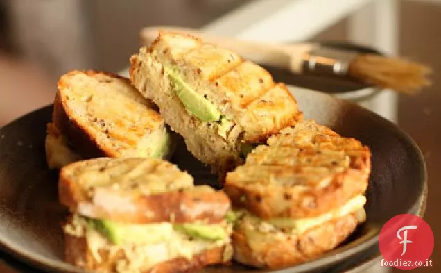 Panini al tonno alla griglia con formaggio e Avocado