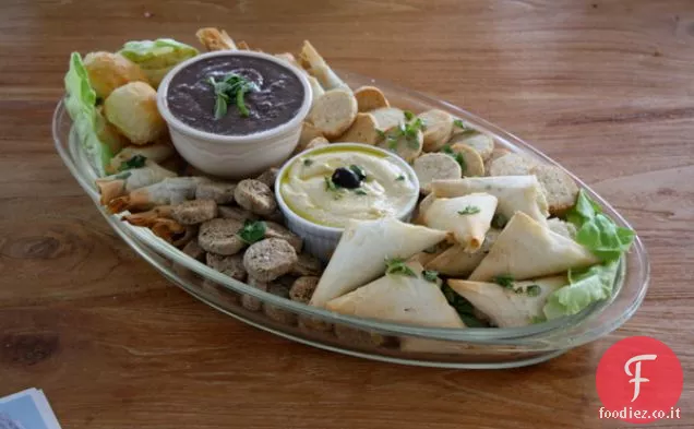 Due cracker di olio d'oliva al pepe