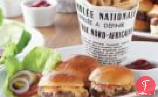 Mini Hamburger con Formaggio Pimento