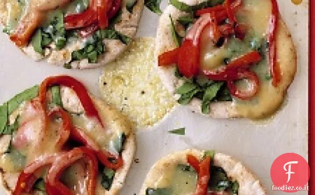 Pizze Pita di spinaci e Pepe