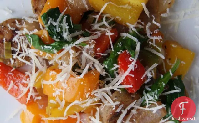 Pasta al pepe e salsiccia