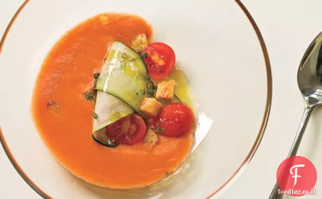 Gazpacho al pomodoro e pepe con Sherry