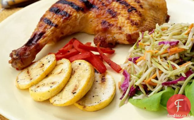 Pollo alla griglia al miele e lime