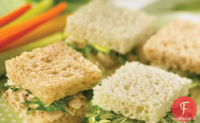 Panino a scacchiera di tonno