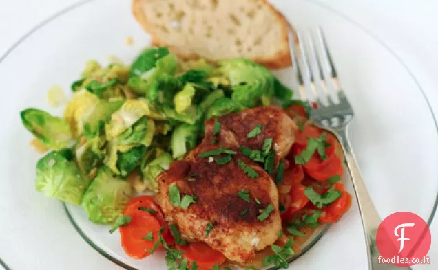 Cosce di pollo arrosto con carote e miele