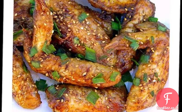 Ali di pollo glassate al miele Chipotle