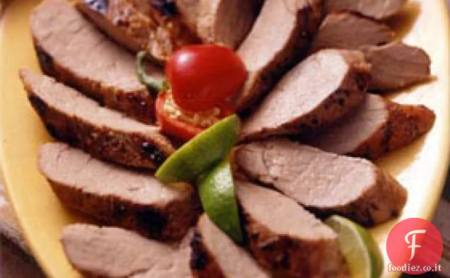 Filetto di maiale marinato al miele e lime