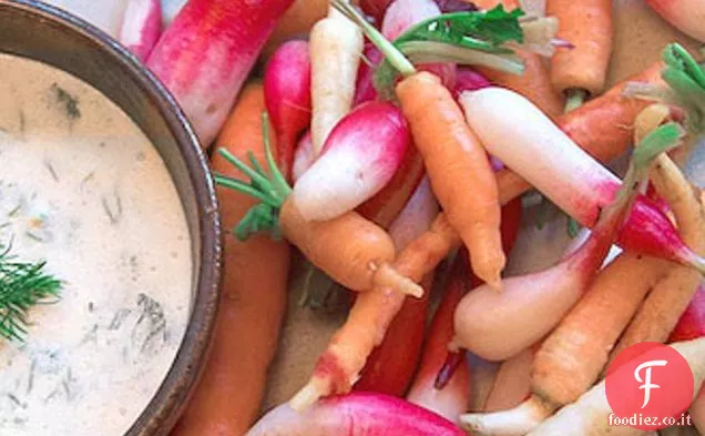 Yogurt, limone e salsa alle erbe