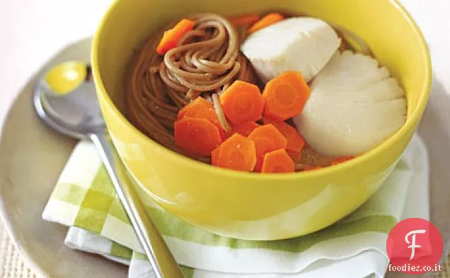 Zuppa di capesante e Soba