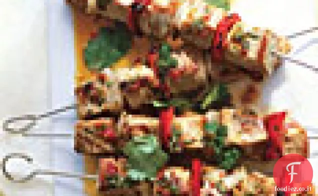Kebab di tonno con zenzero-Cile Marinata