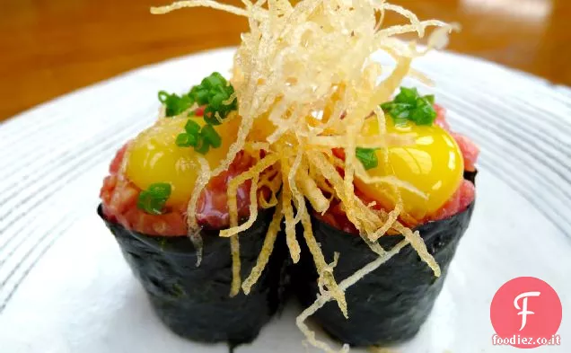 Wagyu Gunkan Sushi Ricetta