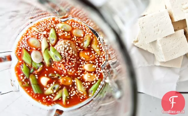 Sriracha-Tofu alla griglia