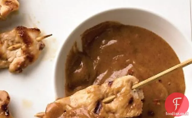 Spiedini di pollo Satay