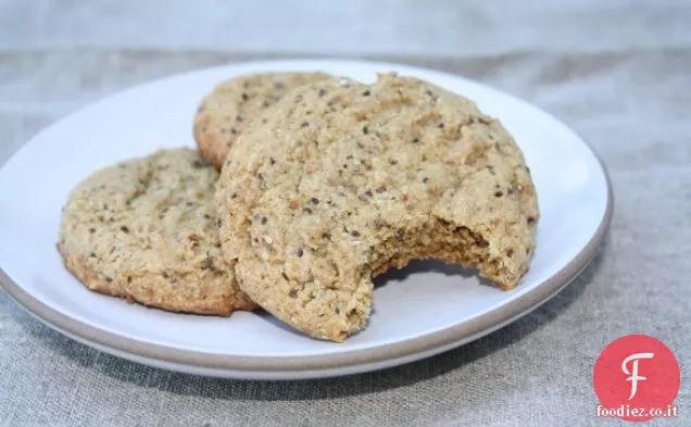 Biscotti al burro di mandorle e semi di Chia