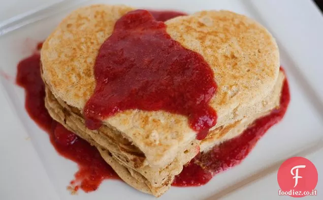 Frittelle integrali con salsa di fragole