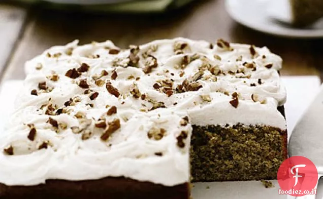 Torta di noci pecan con glassa al rum