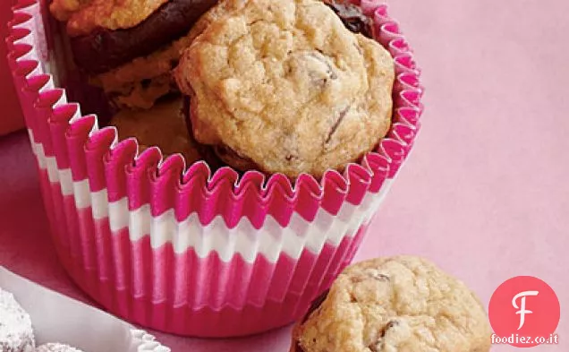 Biscotti al cioccolato doppio con Ganache di Bourbon