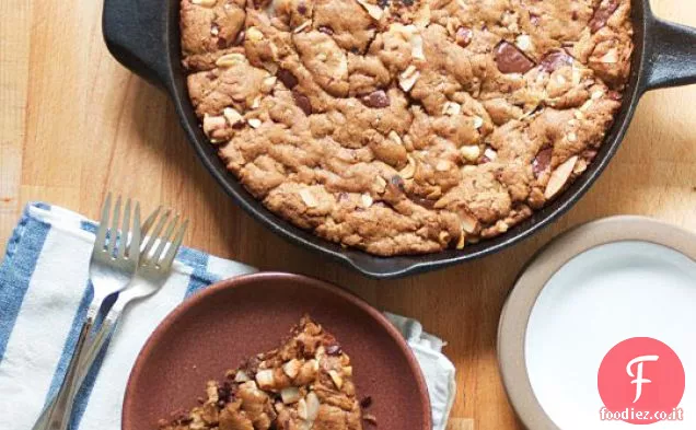 Cioccolato Fondente e Nocciola Blondies Padella